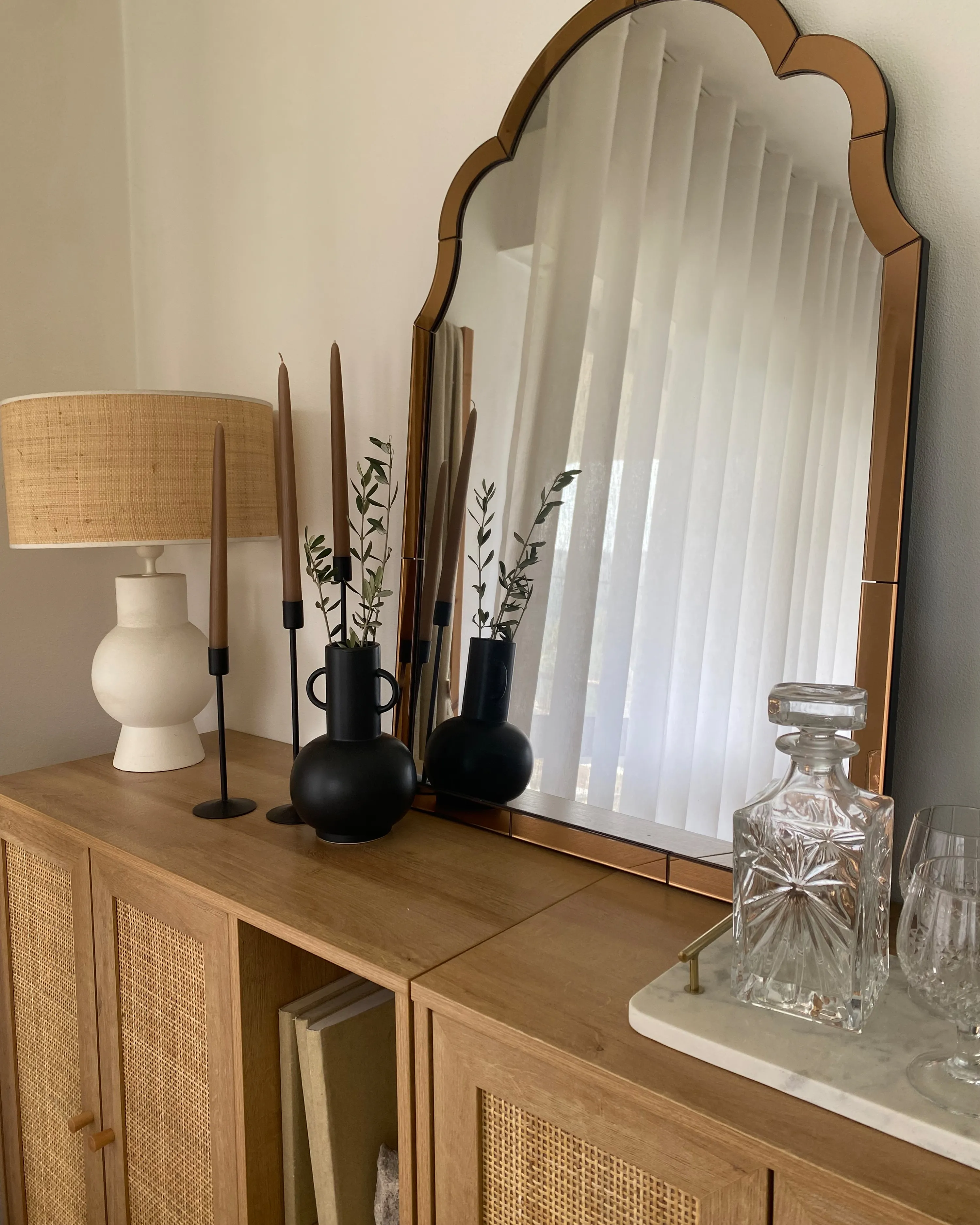 Wandspiegel NORVILLE 60 cm 89 cm Koper