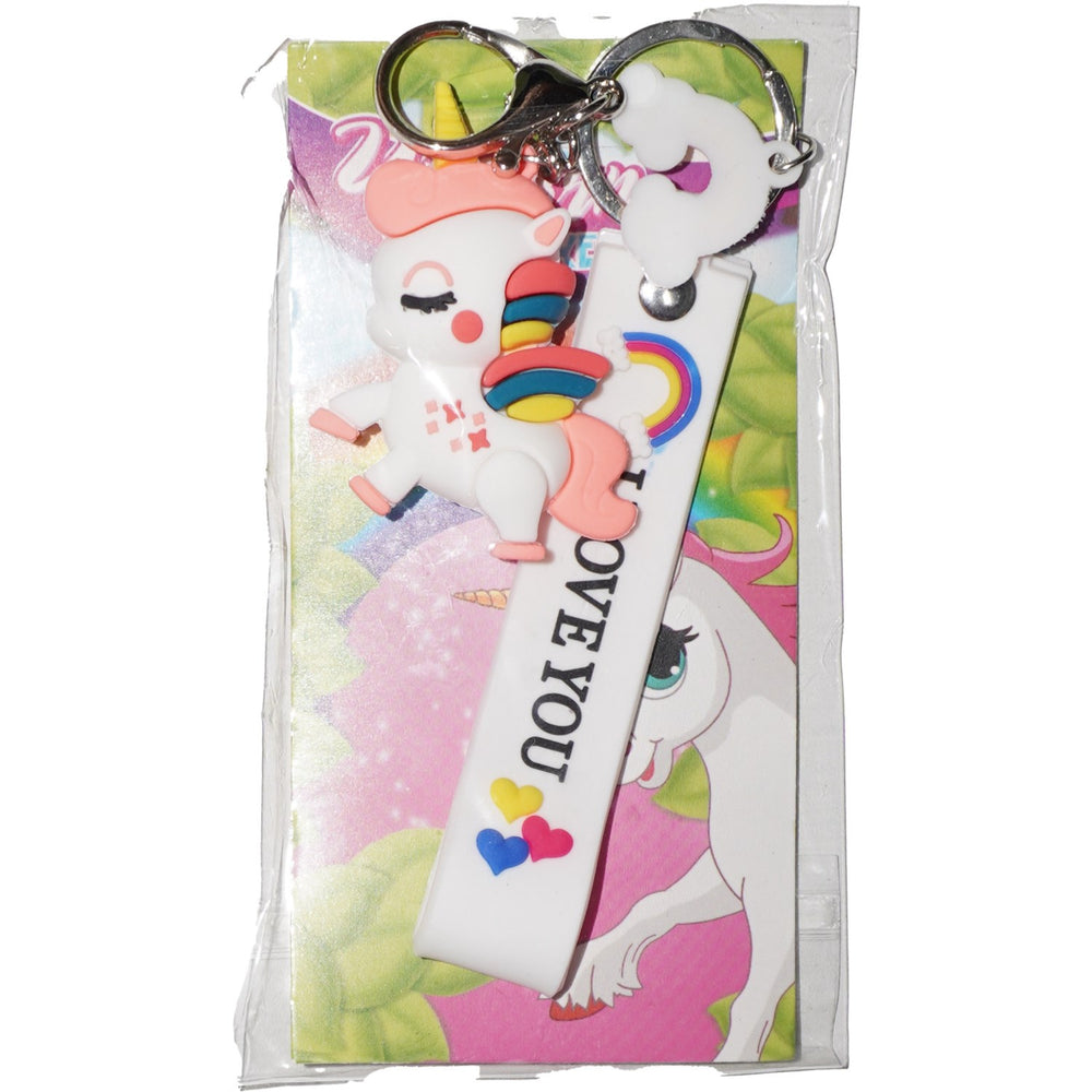 Køb Pocket Money Unicorn Figure Nøglering White