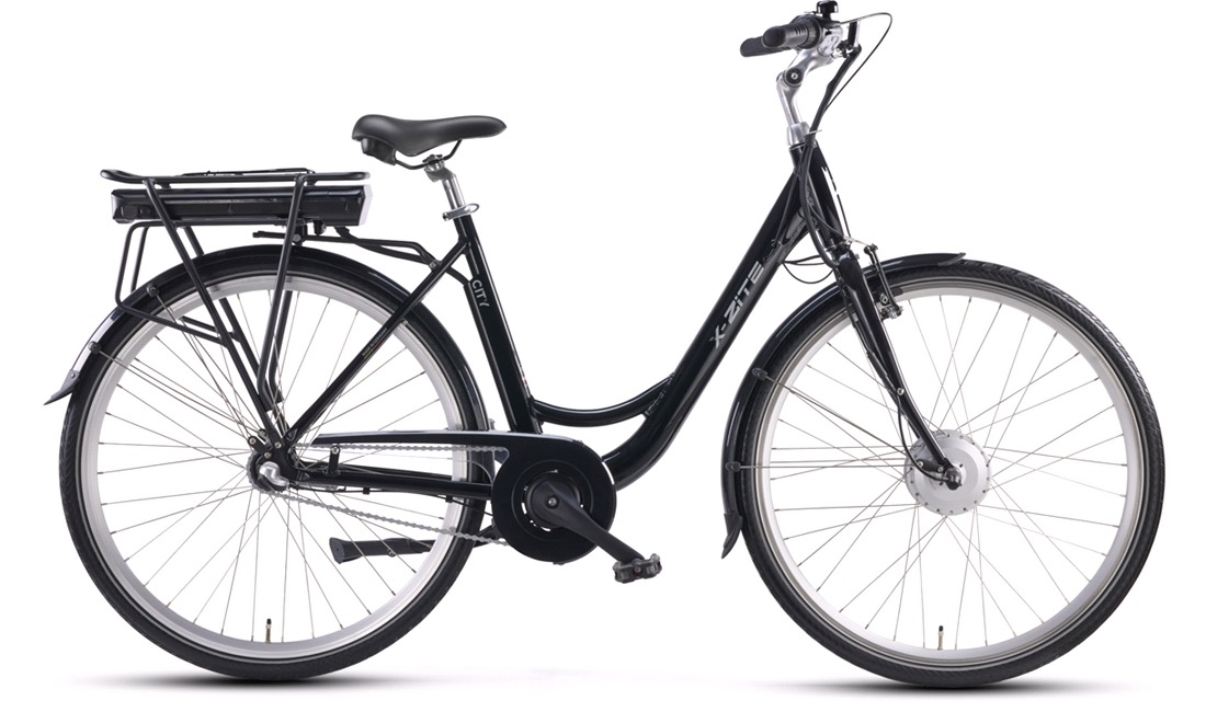 El-cykel City 36V-10,4Ah 3-gear sort
