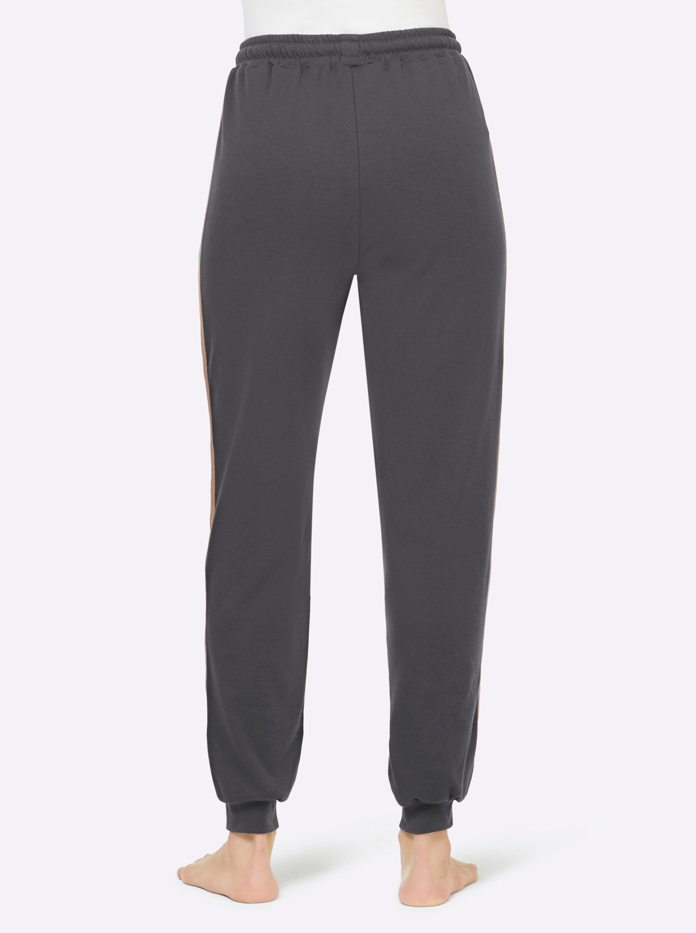 feel good Hose in graphit-camel