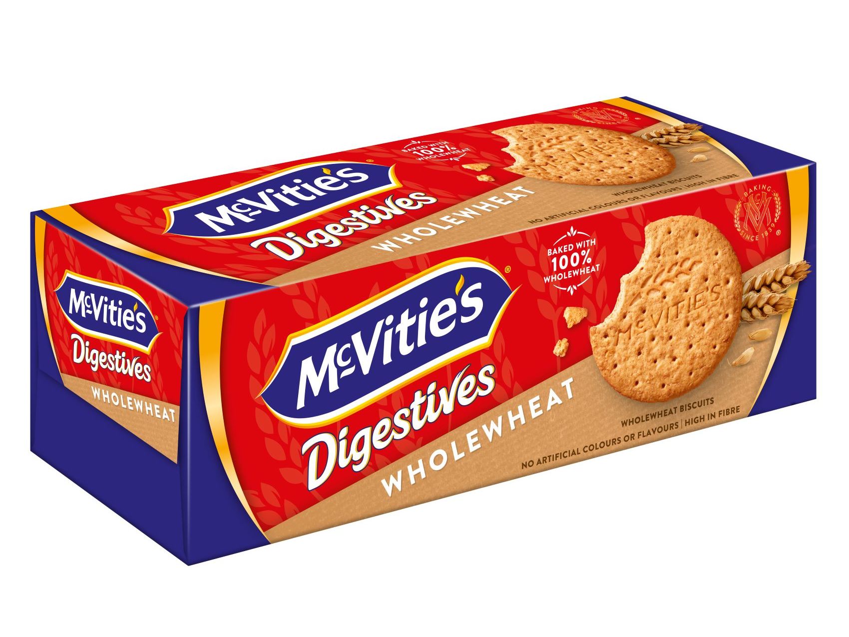 BOLACHA MCVITIE'S DIGESTIVE DIGESTIVE TRIGO INTEGRAL 400G