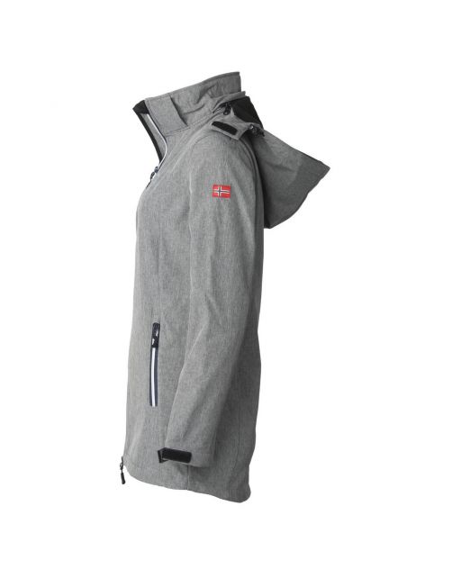 Nord Berg Dames Softshell Ronda Grijs - Vrijetijdskleding