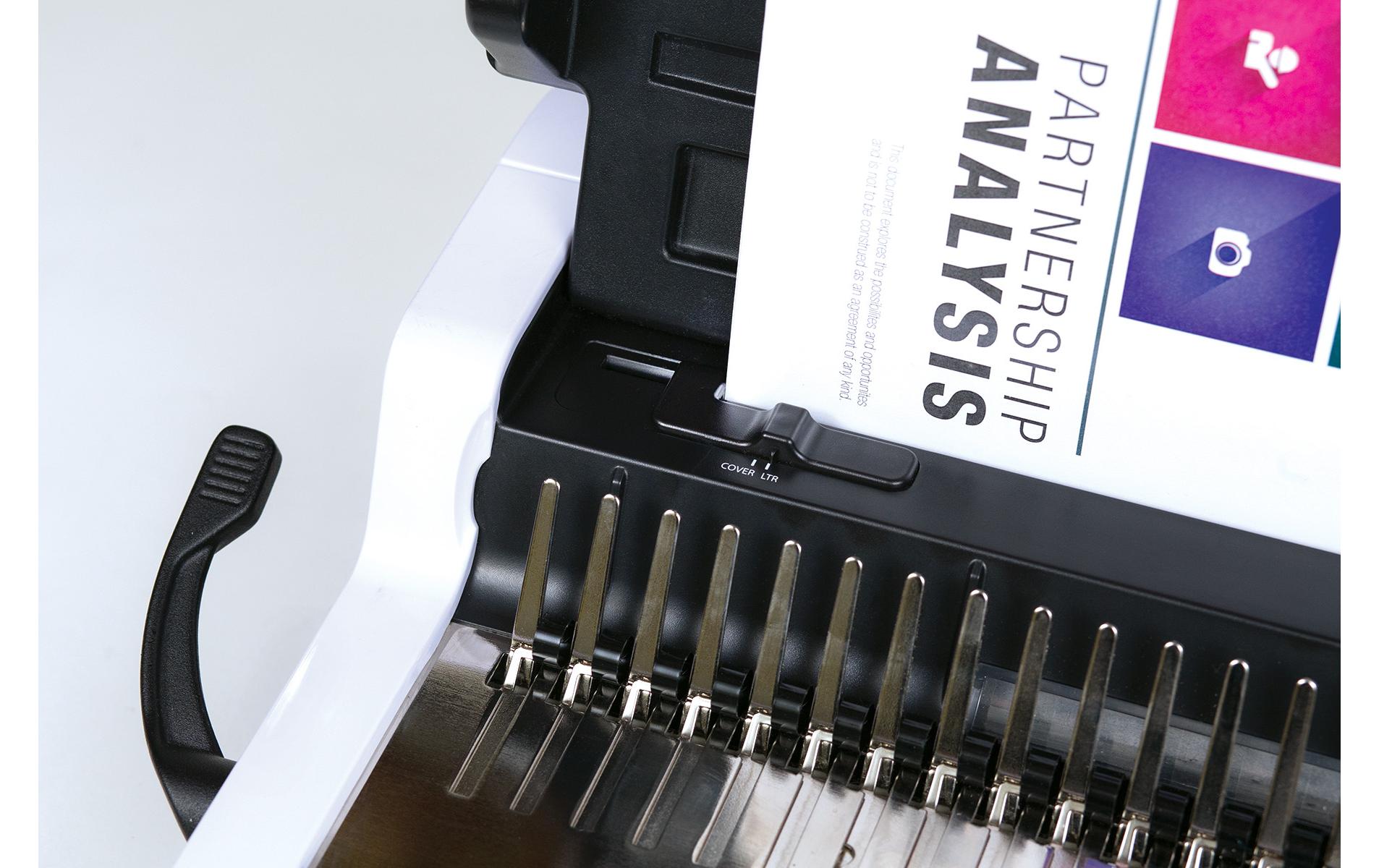 Bindegerät Pulsar 300 Seiten<br>Manuelles Plastikbindegerät