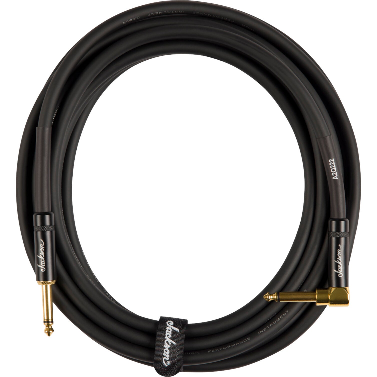Jackson High Performance jack kabel zwart recht-haaks 6.66 m