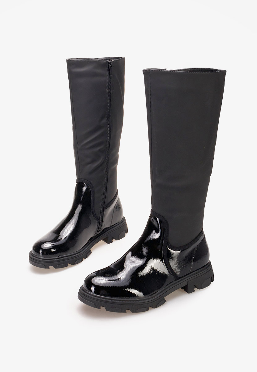 Bottes plates femme noires Cumbia