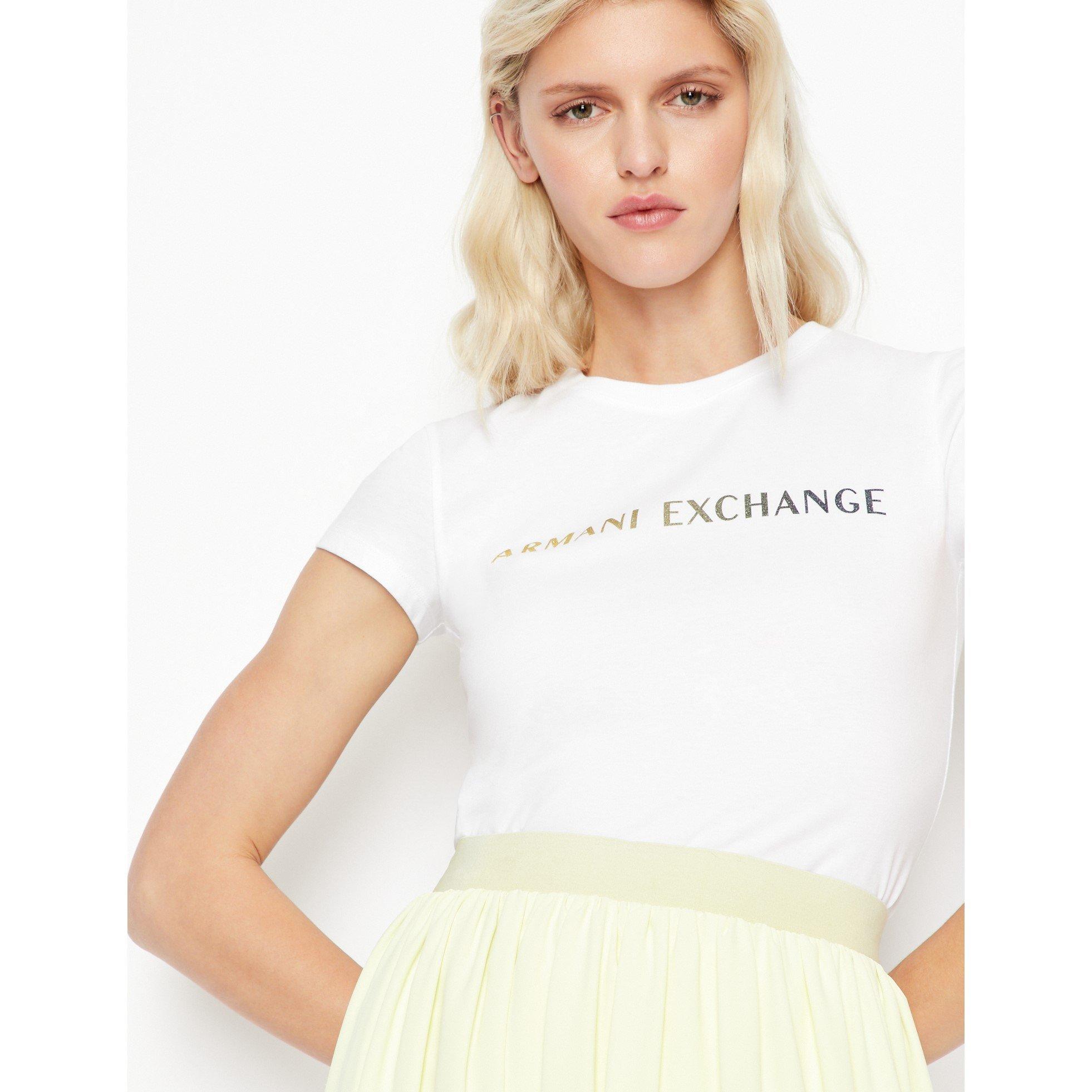 Armani Exchange # AX Logo Round Tee Ld99