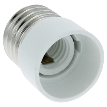 Verloopstuk Fitting van E27 naar E14 60W Wit