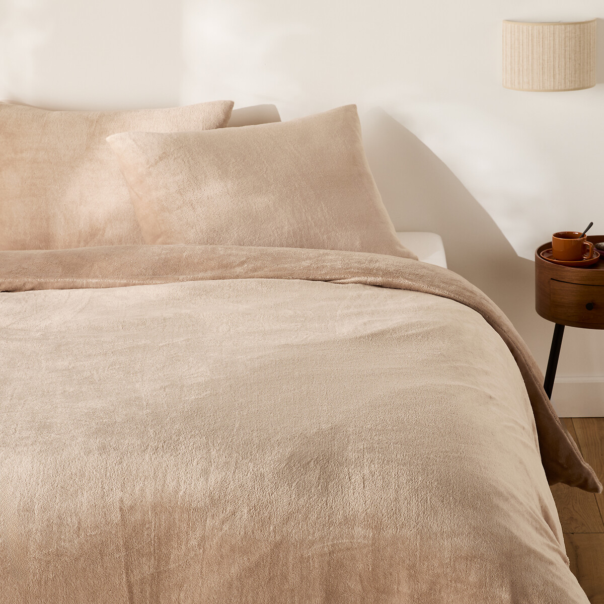 SO'HOME<br>Conjunto de cama, fronha retangular, frente/verso em fleece