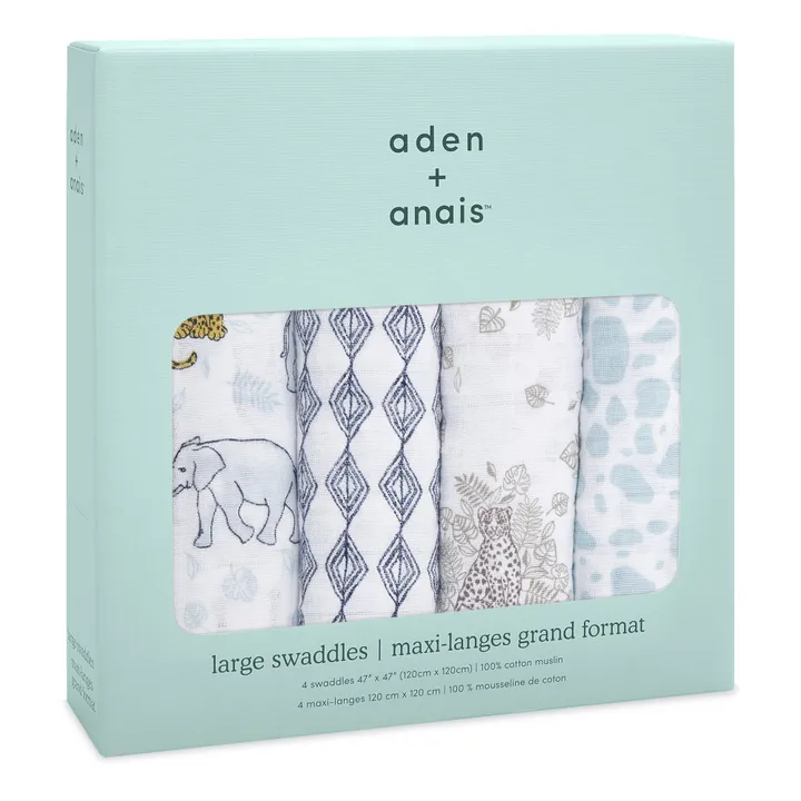 aden + anais Maxi-lange Jungle - Pack de 4
