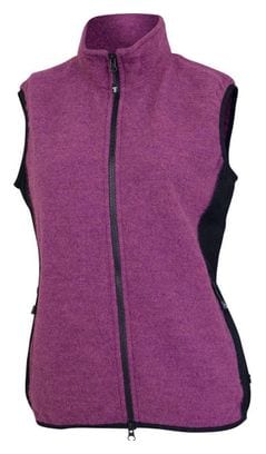 Ivanhoe cardigan femme Thi Cerise en laine bouillie avec Lycra-rose sportif