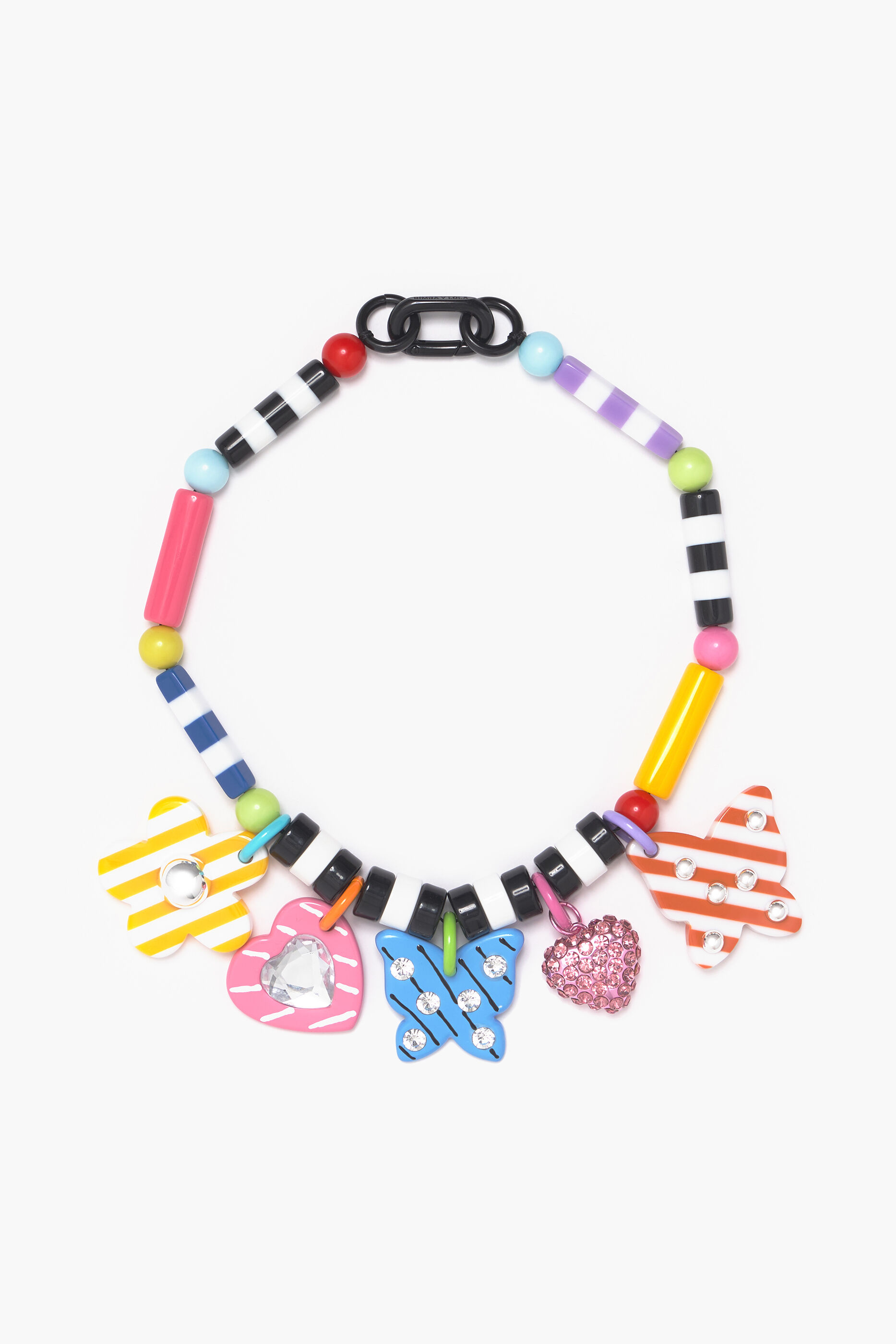 colar com pingente multicolorido