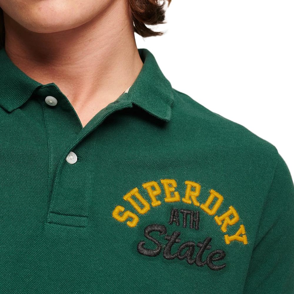 Superdry Polo Vert Homme Superdry Vintage Superstate
