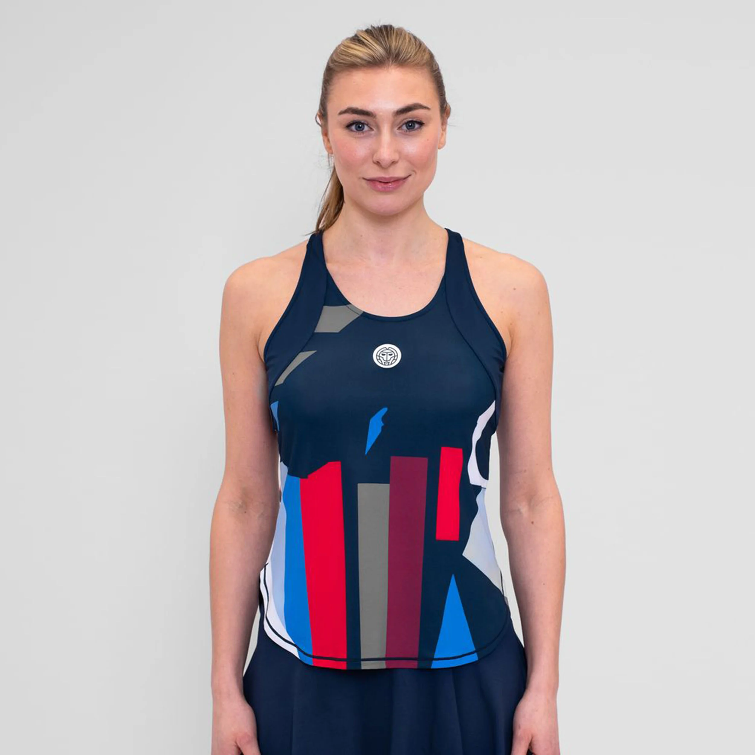BIDI BADU New York 2024 Débardeur Tank Top Femmes - Bleu Foncé , Multicouleur