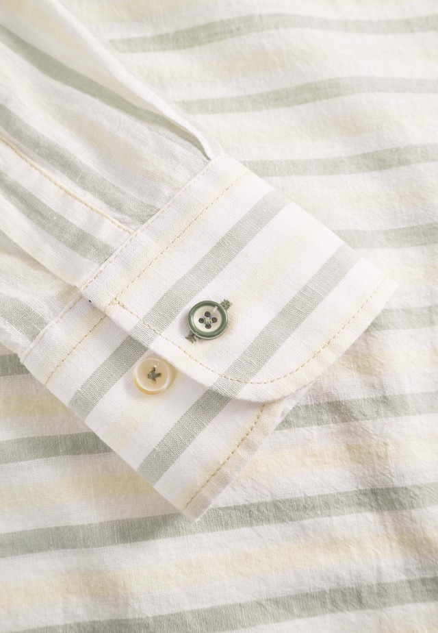 colours & sons Leinenhemd »colours & sons Leinenhemd Shirt-Linen Blend Stripes«