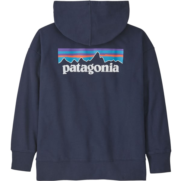 Sweatshirt PATAGONIA K'S HOODY SWEATSHIRT P-6 LOGO P-6 LOGO: NEW NAVY