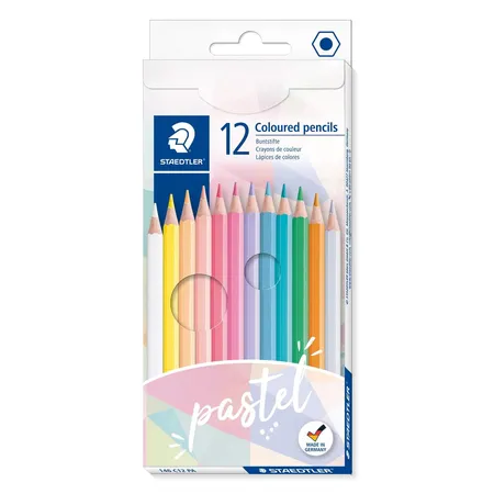 STAEDTLER® Farbstift Buntstift 146C, 2,9 mm, 12 Pastellfarben