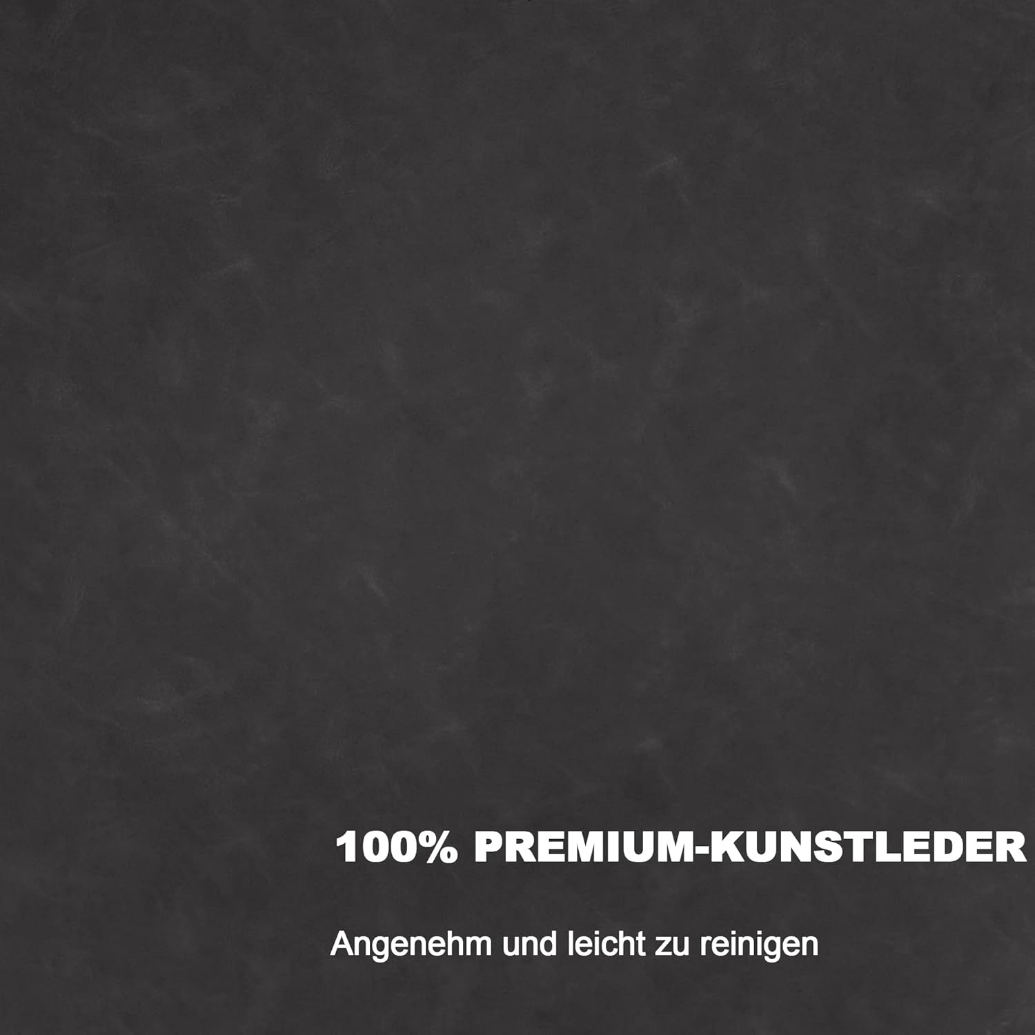 MCombo moderner Sessel Relaxsessel für Wohnzimmer, mit Taillenkissen, Retro Vintage Lesesessel Loungesessel Stuhl Polstersessel, 4779-1 (Dunkelgrau-Kunstleder)