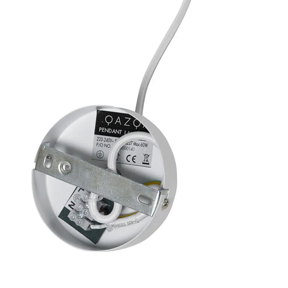Qazqa hanglampen corda wit e27