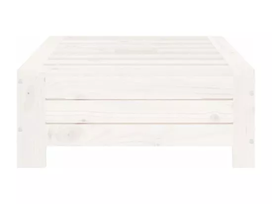 Couvercle de base de parasol blanc bois massif de pin