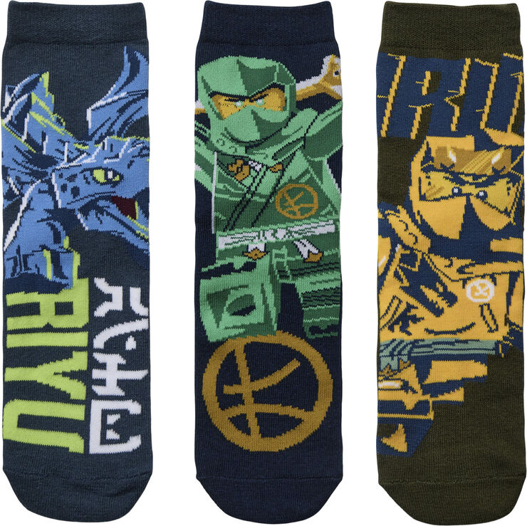 LEGO kidswear-LEGO børnetøj LWARIS 707 - 3-PACK SOCKS Middle blue