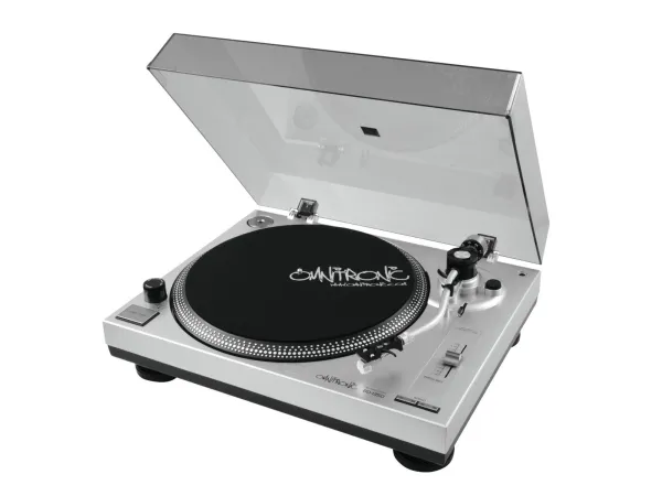 Omnitronic BD-1350, Bæltedrevet DJ pladespiller, 33 1/3,45 rpm, -10 - 10%, 0,24%, Vejledning, 50 dB