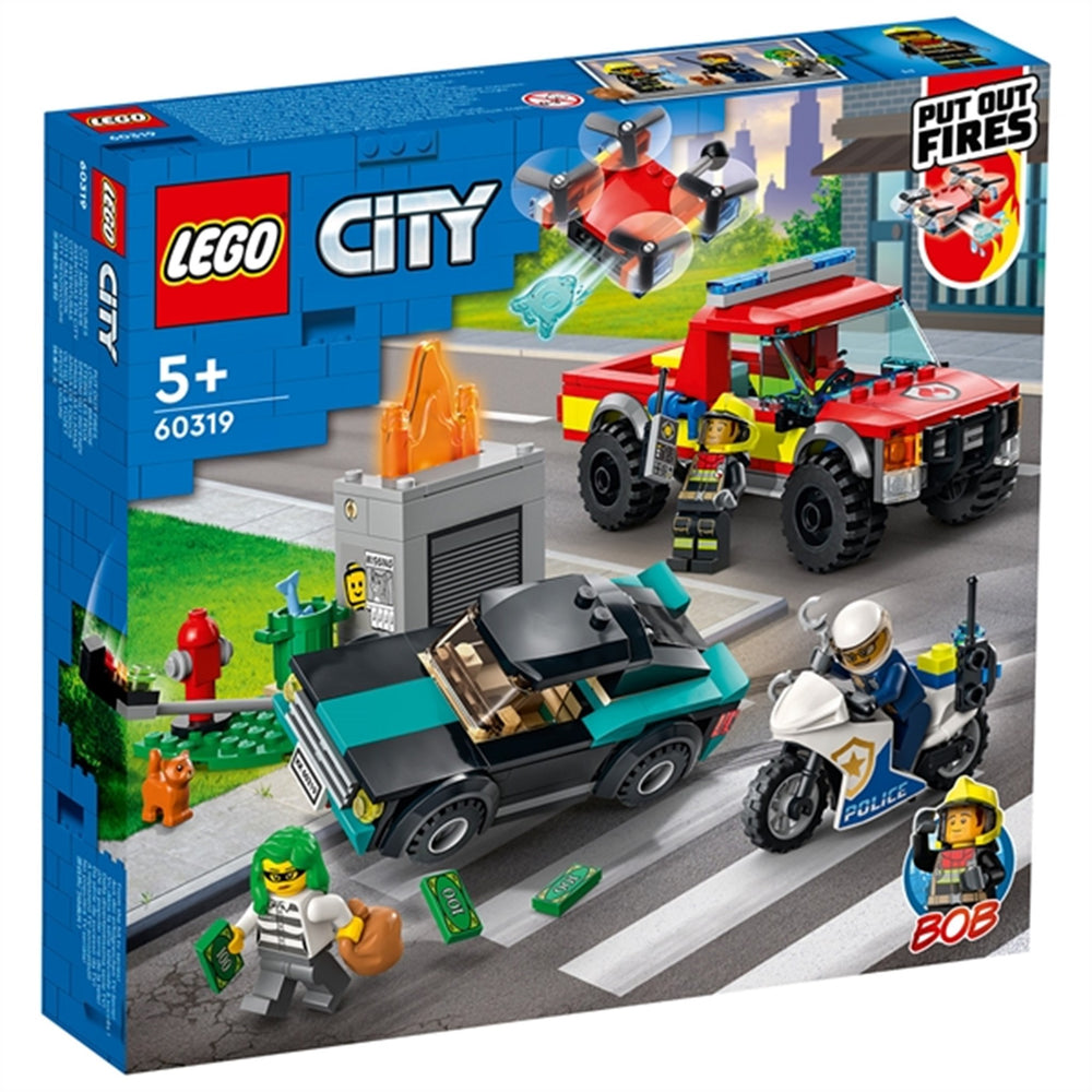 City Brandslukning og Politijagt - LEGO®