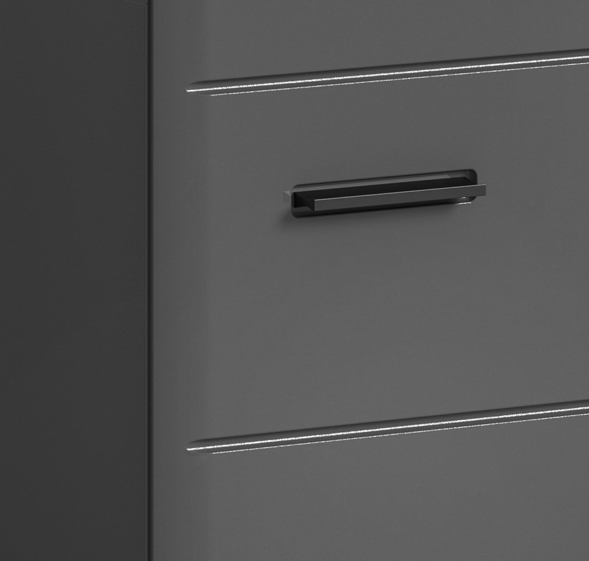 Waschbeckenunterschrank Soft grau B/H/T 80x56x34 cm