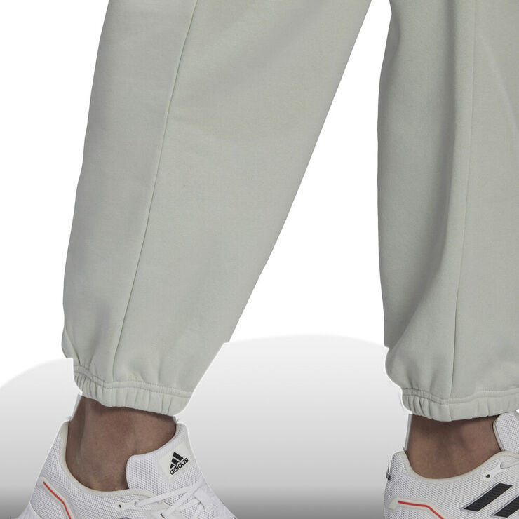 adidas Essentials FeelVivid Cotton Fleece Straight Leg joggingbukser Hvid