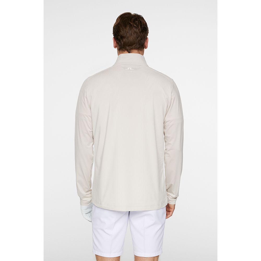 Harry Quarter Zip Genser Herre Moonbeam