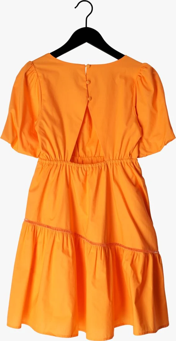 SCOTCH & SODA oranje scotch & soda mini jurk voluminous tape detail dress