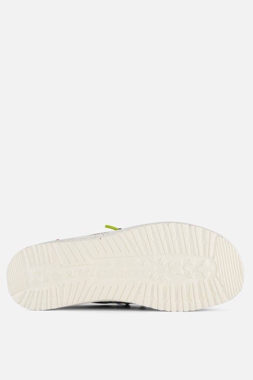 HEYDUDE Wendy Sox Instappers groen Canvas