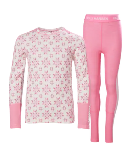 Helly Hansen Graphic Lifa Junior Merino Baselayer Sæt