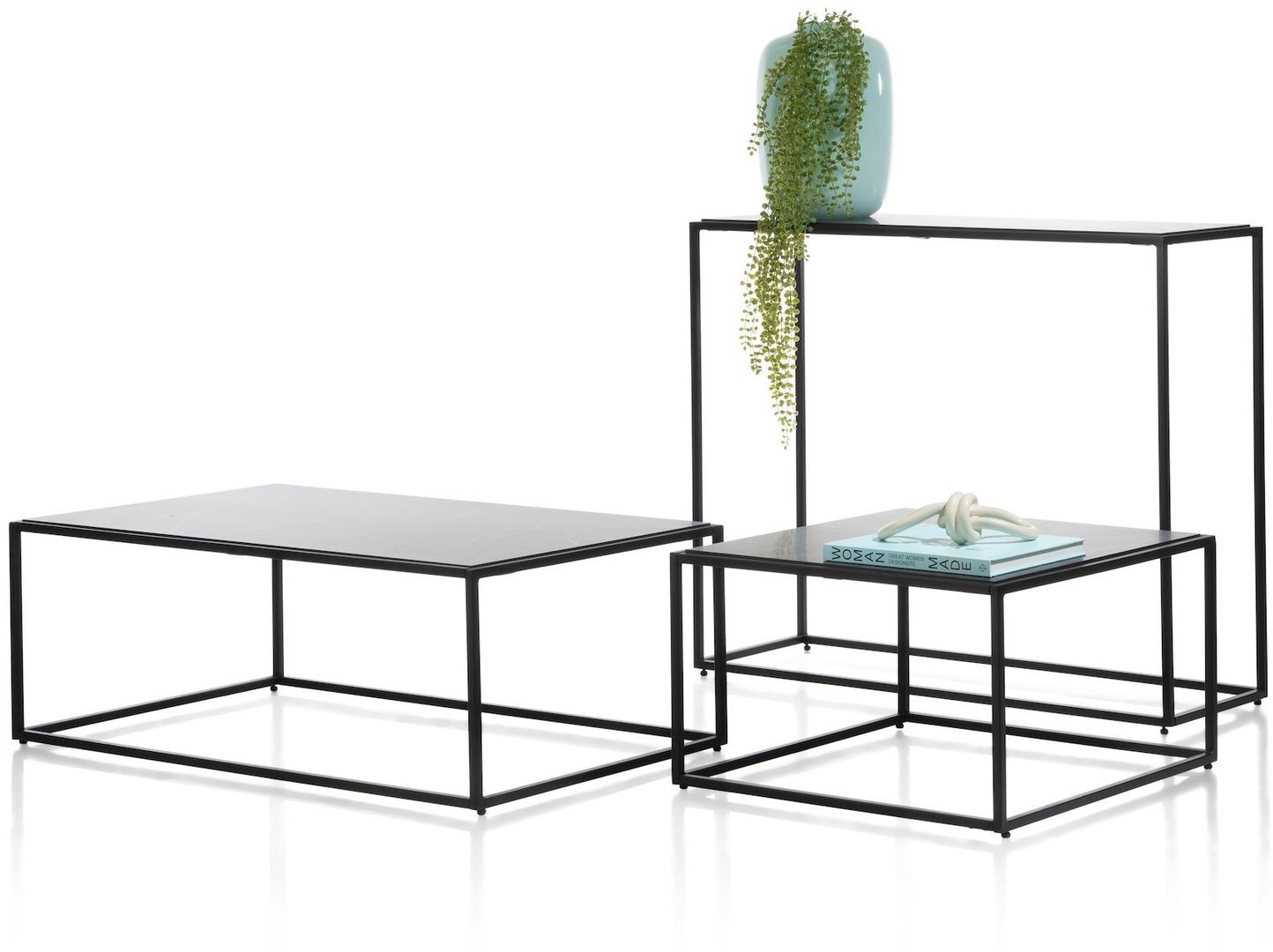 COCO maison   Stand Up Zwart Bijzettafel