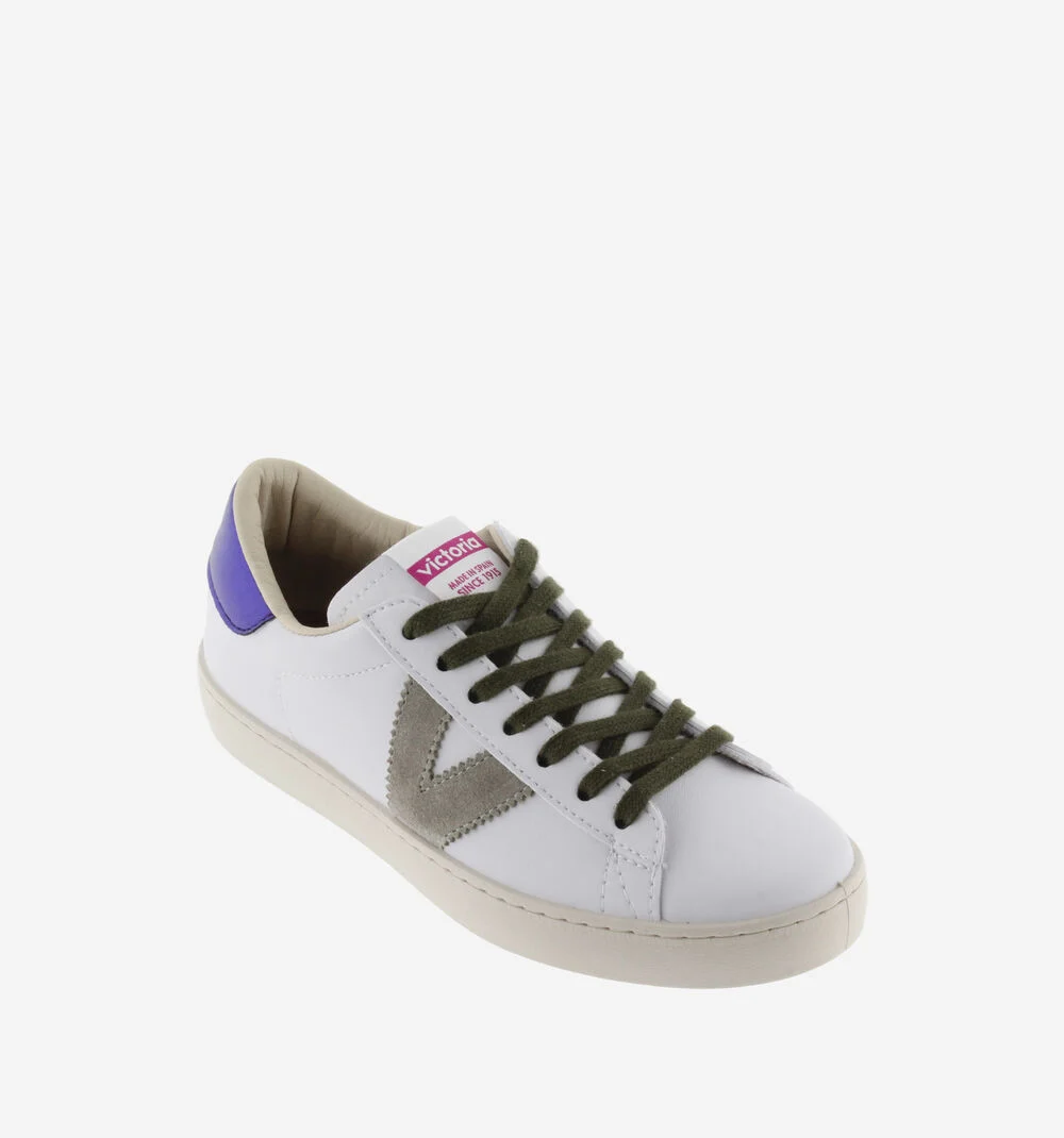 BERLÍN EFFET CUIR MULTICOLORE Baskets femme à effet cuir multicolore MORADO