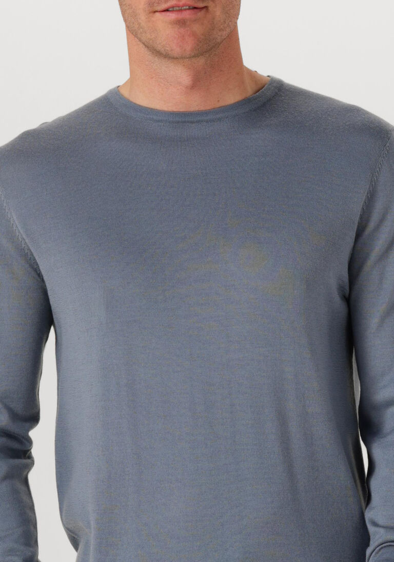 blauwe profuomo trui pullover crewneck merino