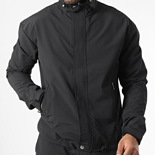 Ensemble Veste Zippée Et Pantalon Cargo Travis Noir