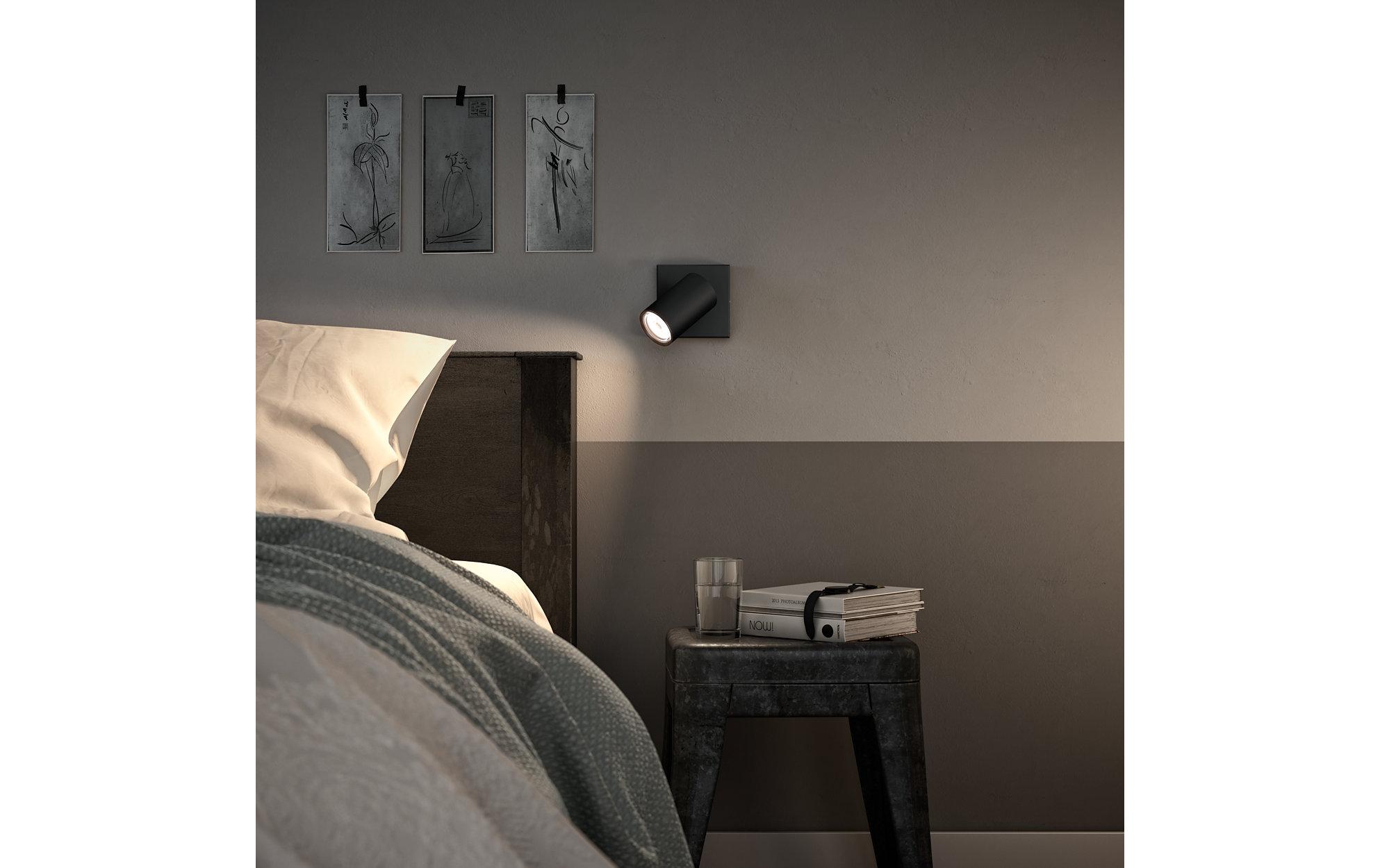 Aufbauspot Kosipo GU10, 5.5W, SchwarzMyLiving Aufbauleuchte mit beweglichem Leuchtenkopf