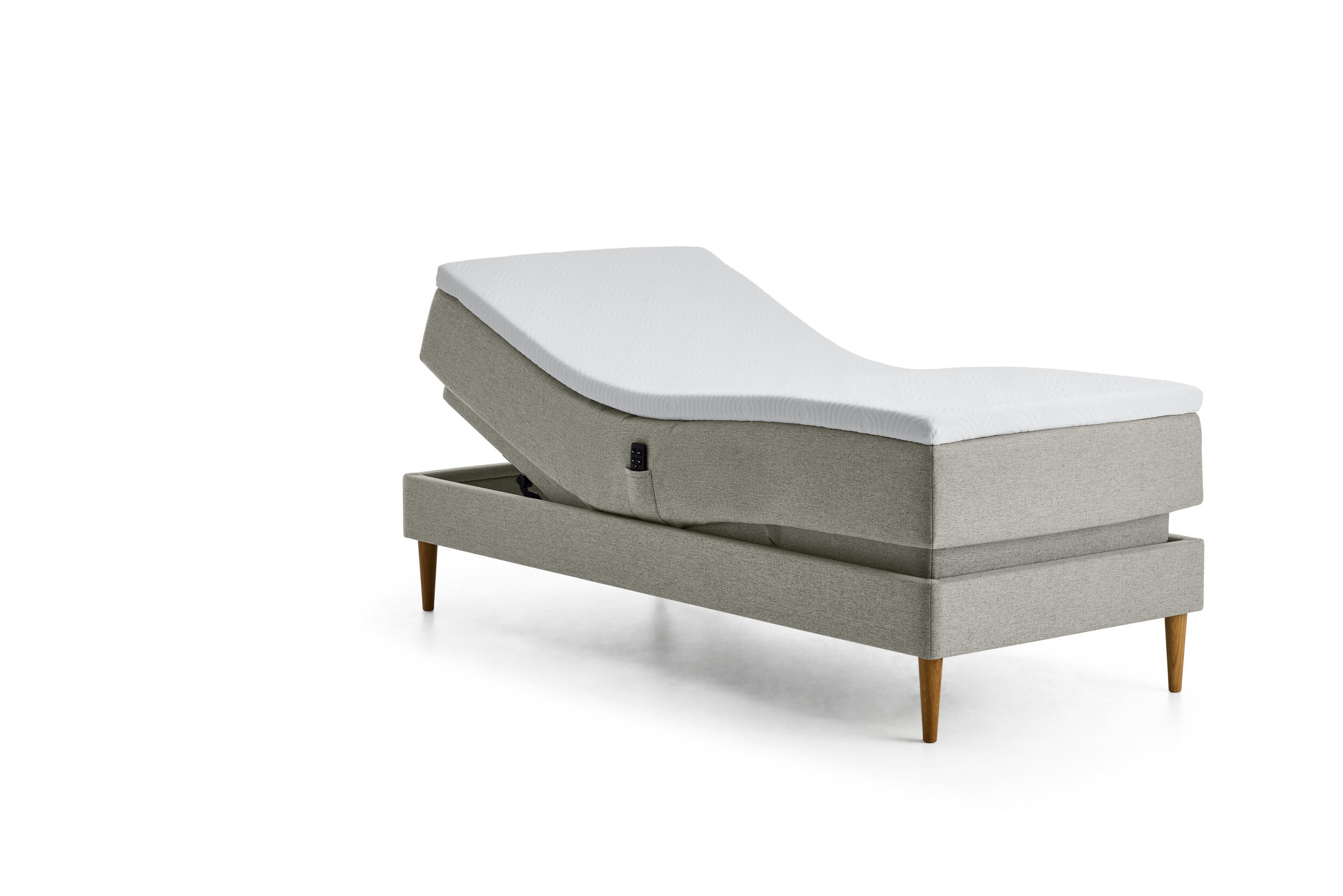 Tempur Relaxation Adj Inkl. Tempur Topper One, 120x200 cm bokselevationsseng