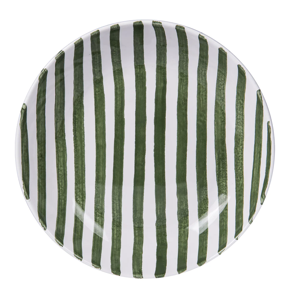 Assiette creuse Santiago vert 22 cm (lot de 6) Table passion