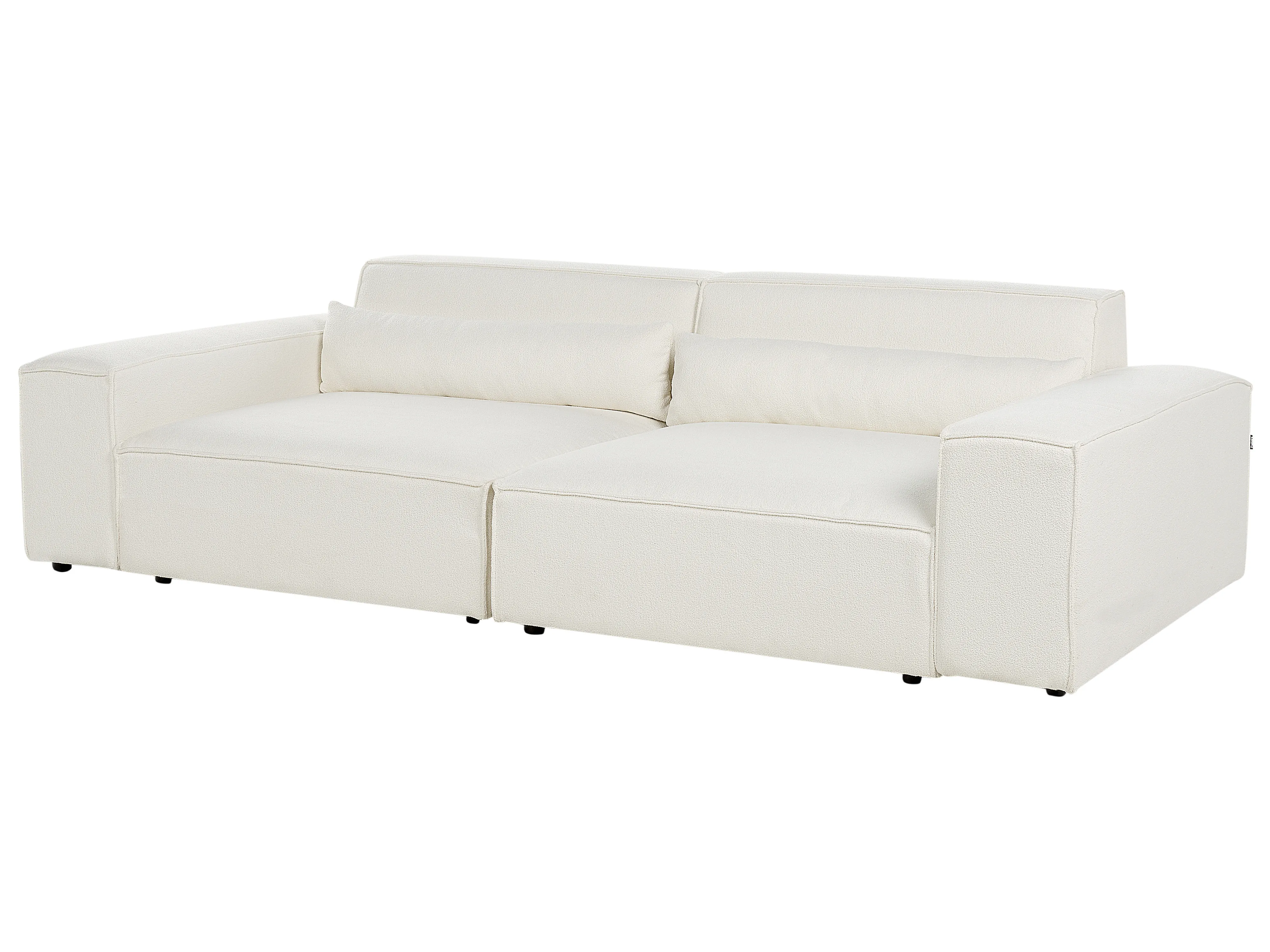 Modulaire bank 2-zits HELLNAR Bouclé Gebroken wit
