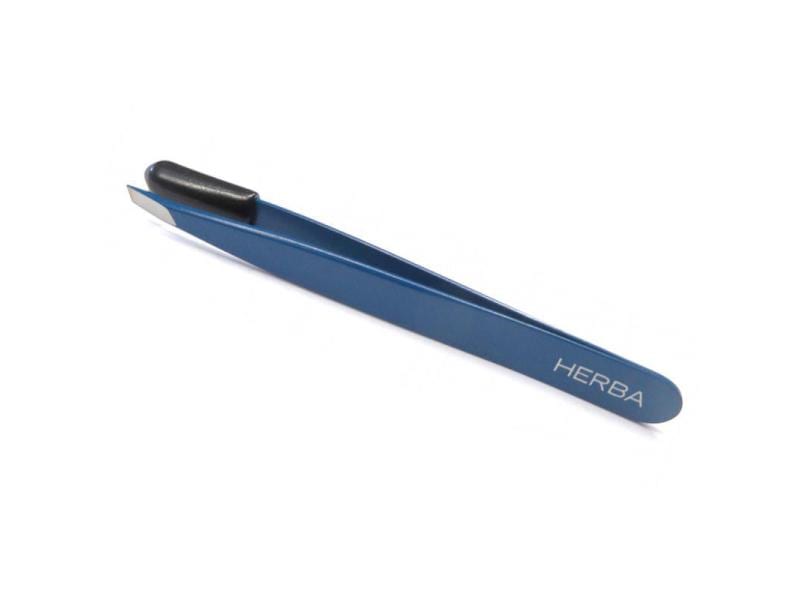 Herba Pinzette schräg Inox blau, 1 Stück Pinzette schräg