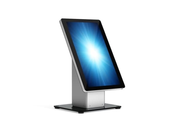 Elo Slim Self-Service Countertop Stand - Stativ - for salgspunktterminal - svart/sølv - for Elo 1502L, 2002L, 2202L, 2402L, 2702L; I-Series ESY15i2,