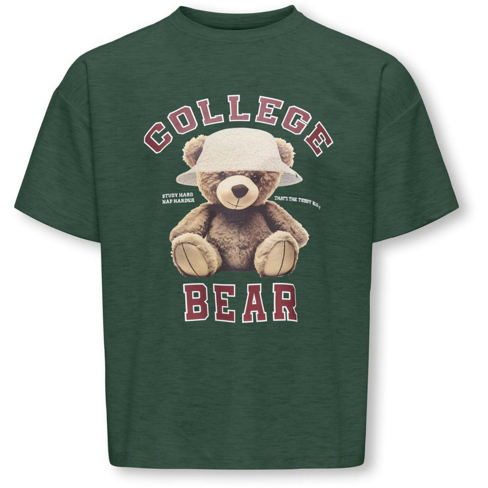 Køb kids ONLY Pineneedle Collage/Hat Nomad Kogbillie Ss Loose Bamse Top Jrs Noos