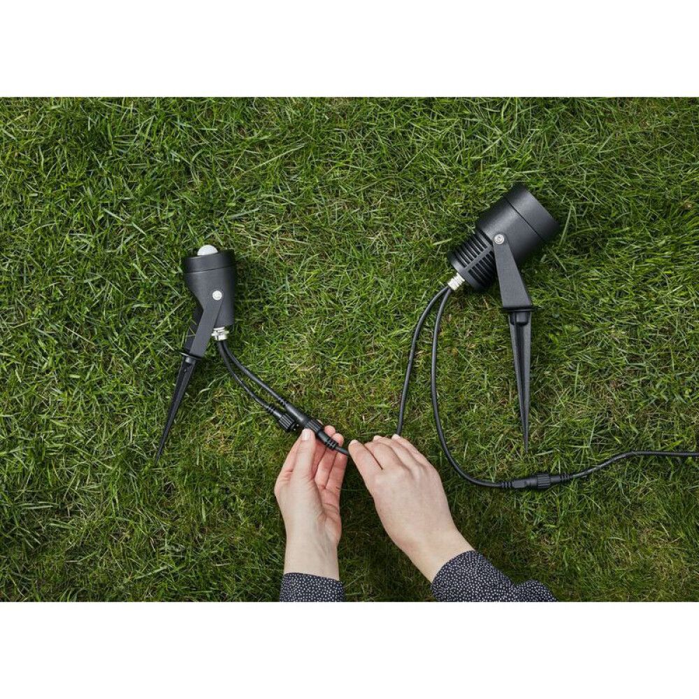 HAGELYS MARKSLÖJD GARDEN 24 3W SVART