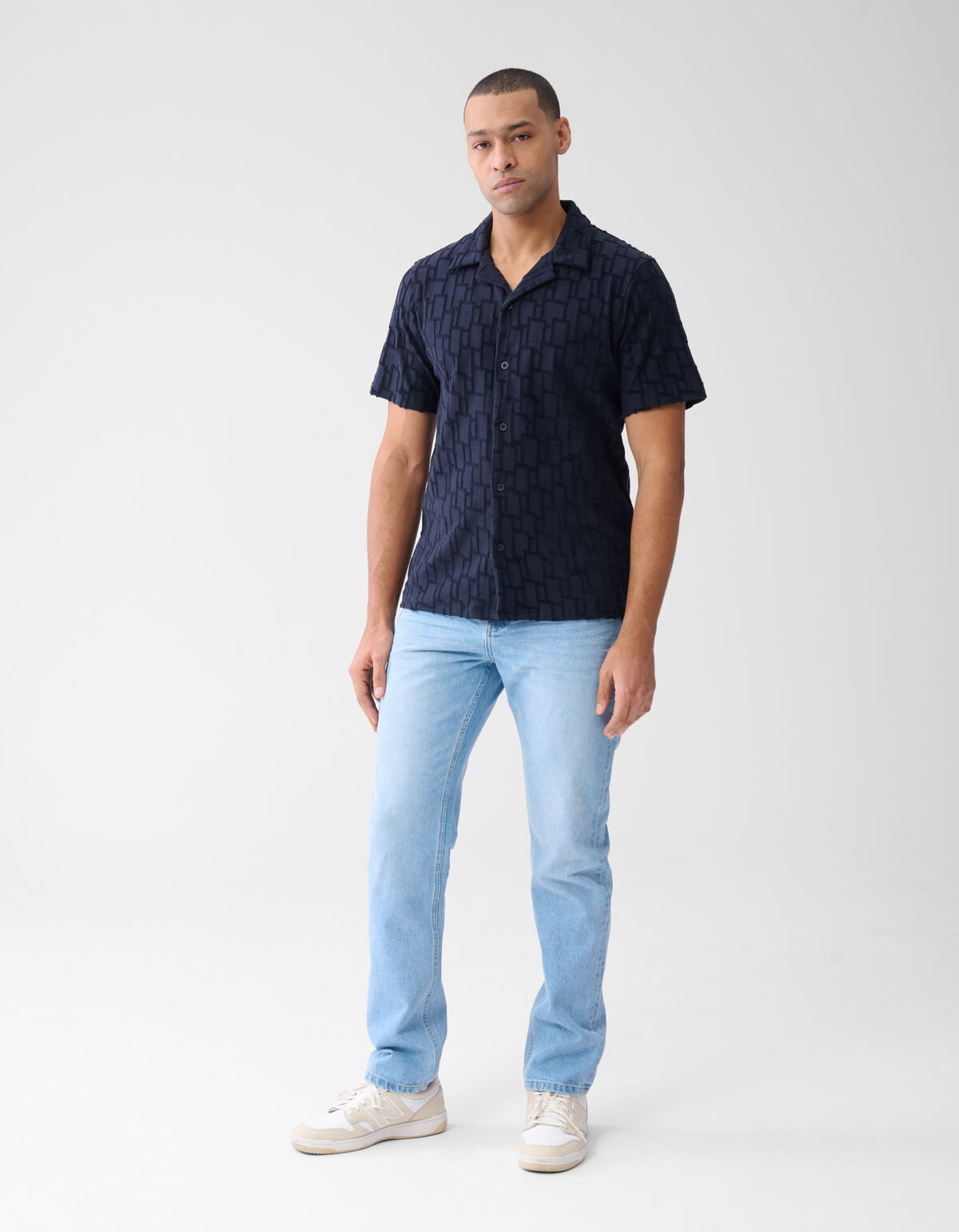 Tapered Fit Jeans Bleached L32