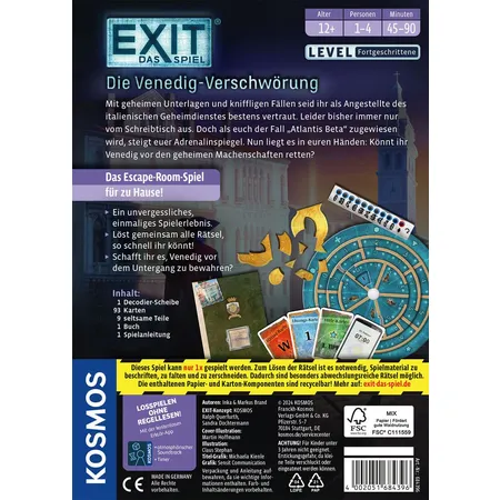 KOSMOS EXIT® Die Venedig-Verschwörung