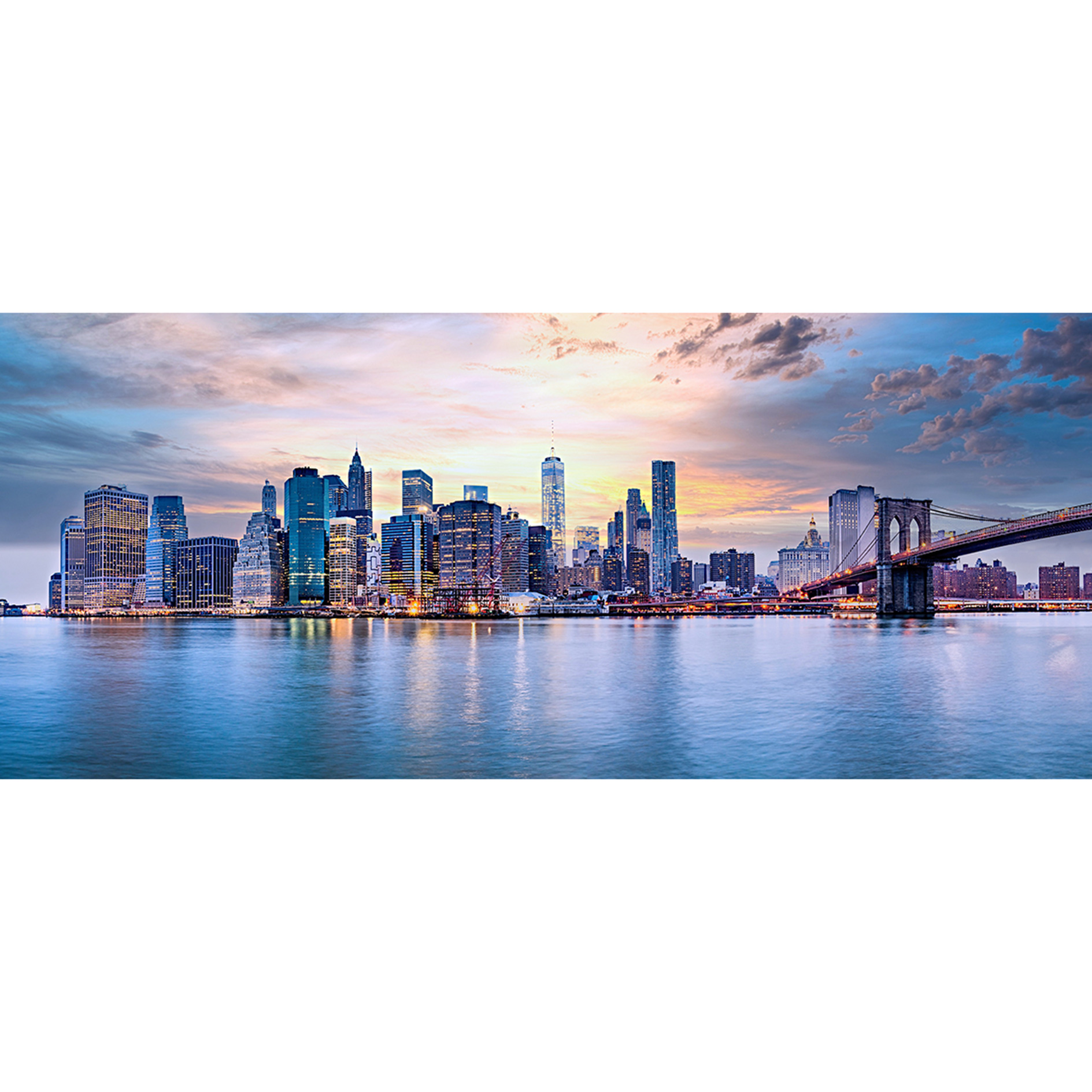 Keilrahmenbild SKYLINE - 140x60 cm