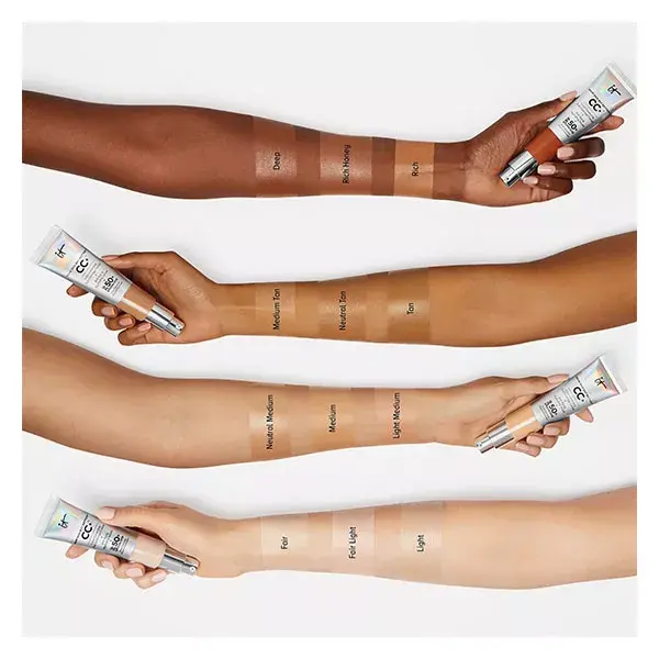 IT Cosmetics Your Skin But Better Foundation CC+ Oil Free Matte Matte Corrective Cream SPF40 Deep 32ml