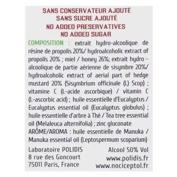 Spray para garganta Polidis Nociceptol ENT 15ml