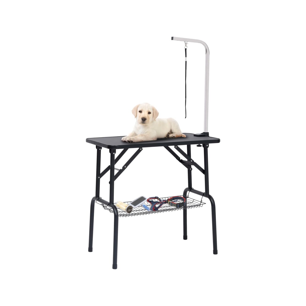 VidaXL Hundepflegetisch mit Korb 81 x 48,5 x 80 cm (L x B x H)